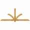 Ekena Millwork Redmond Rough Sawn Timber Gable Bracket, Western Red Cedar, 84"W x 35"H x 2"D x 4"F, 10/12 Pitch GBW084X35X0204RED00RWR - alternate 1